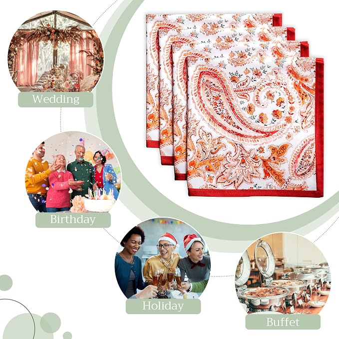 Maison d' Hermine Cloth Napkins Set of 4 100% Cotton - Image 6