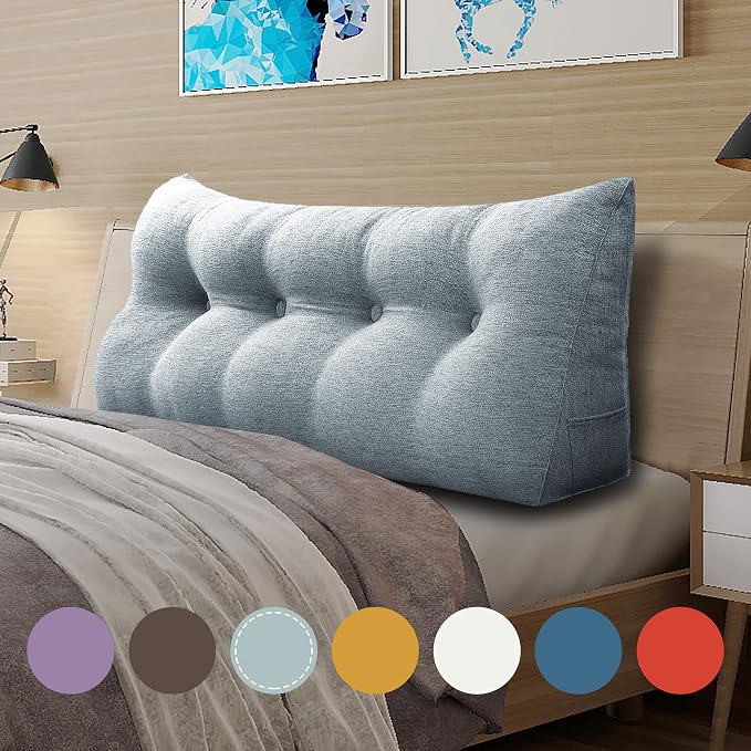 Wedge Headboard Pillow Dorm Room Reading Pillow Back Support - Image 4