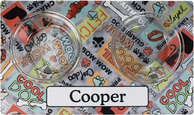 Drymate Personalized Pet Bowl Placemat, Custom Dog & Cat Food Feeding Mat - Image 2