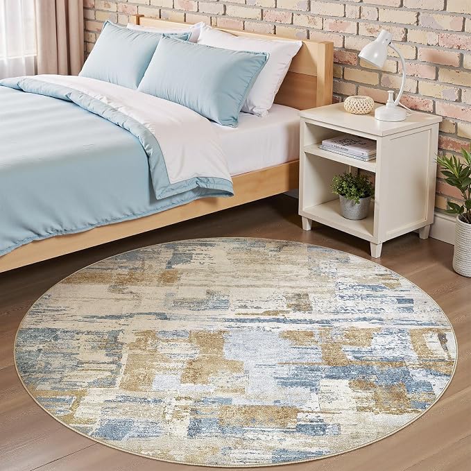 Abstract Living Room Rug 6x6 - Image 2