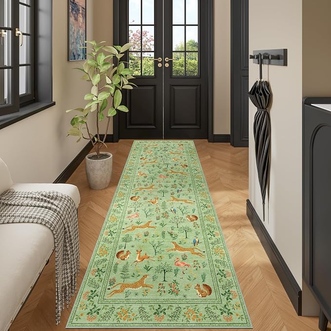 DUKINO 2x6 Rug for Hallway, Washable Kitchen Runner Rug - Image 5