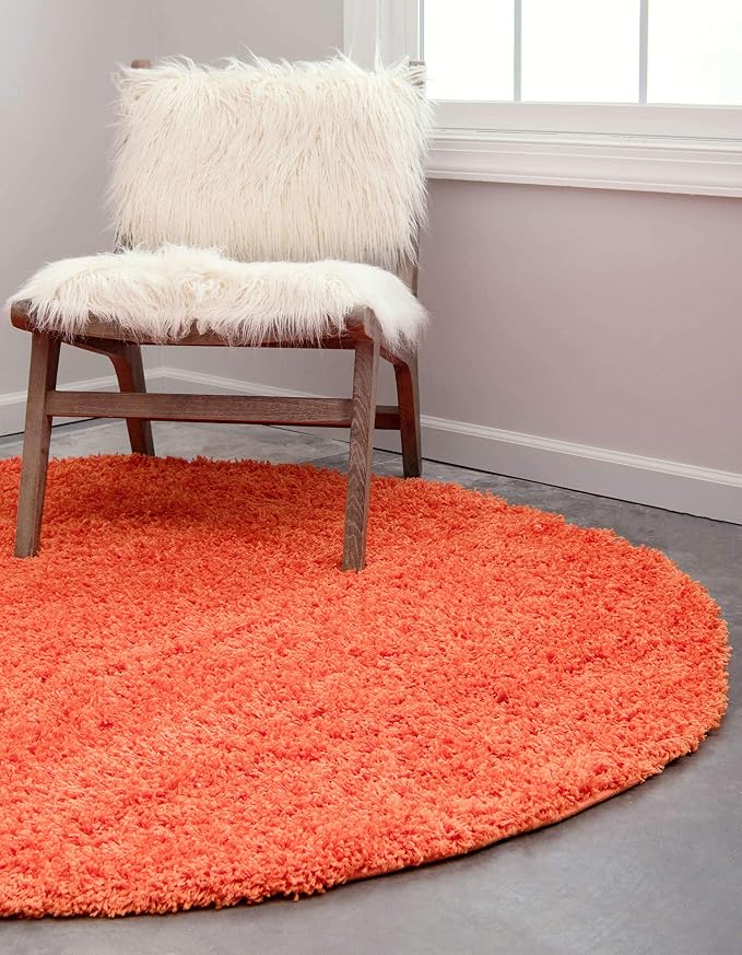 Unique Loom Solid Shag Collection Area Rug - Image 3
