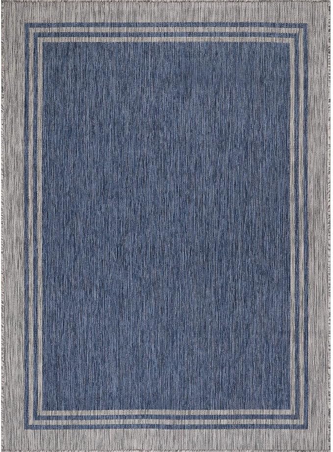 Bordered Outdoor Rug 9x12 Washable Outside Carpet - Image 3