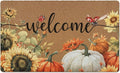 Fall Pumpkin Welcome Door Mat, Autumn Thanksgiving Welcome Front Door Mat by Unknown