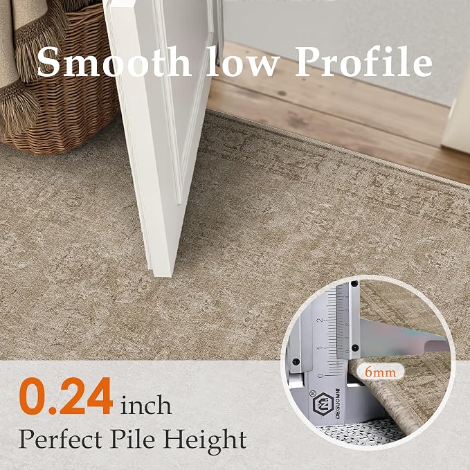 2x8 Light Brown Area Rug Runners - Image 3