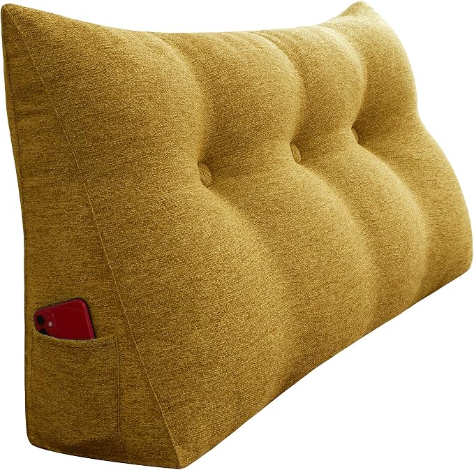 Wedge Headboard Pillow Dorm Room Reading Pillow Back Support by HOMECOZY