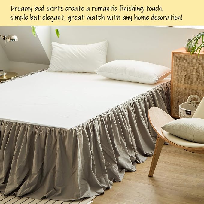 BISELINA French Linen Bed Skirt - Image 6