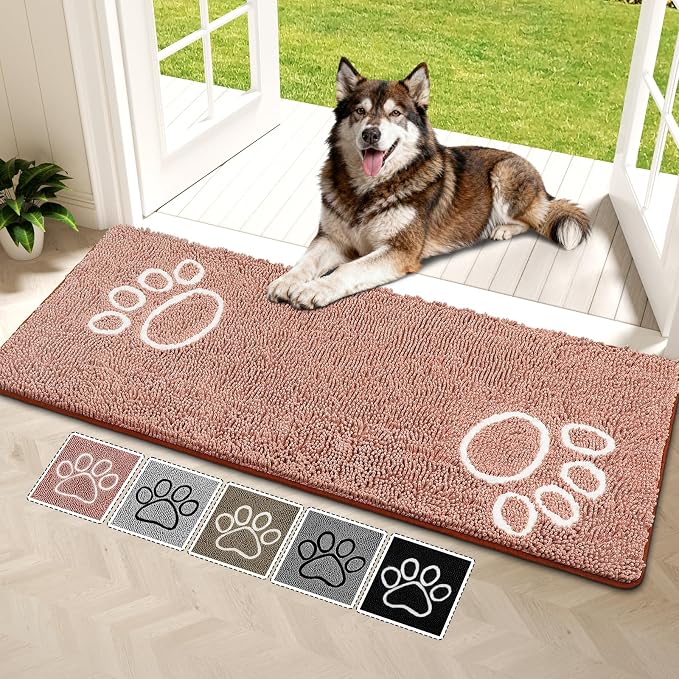 Bcoimo Super Absorbent Dog Door Mat, Pet Rugs by Bcoimo