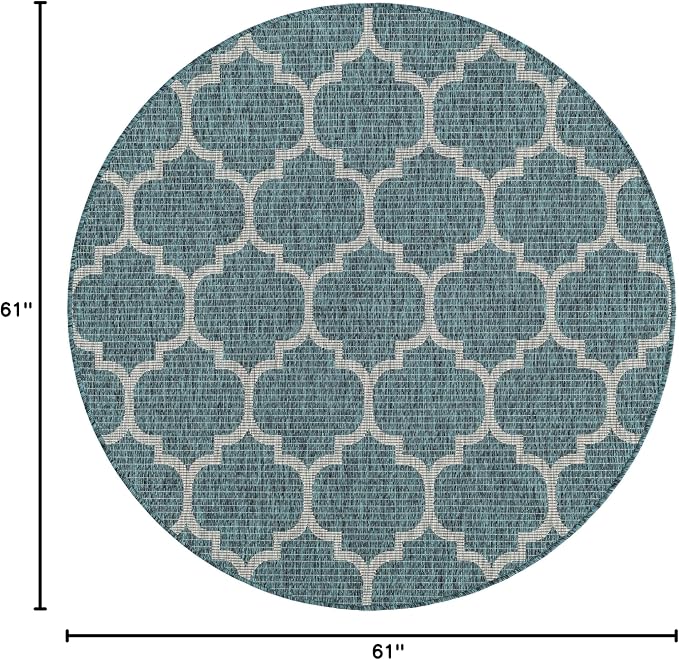 Unique Loom Outdoor Trellis Collection Area Rug - Image 2