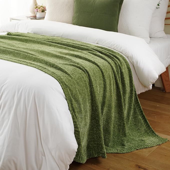 BATTILO HOME Chenille Knitted Throw Blanket - Image 7
