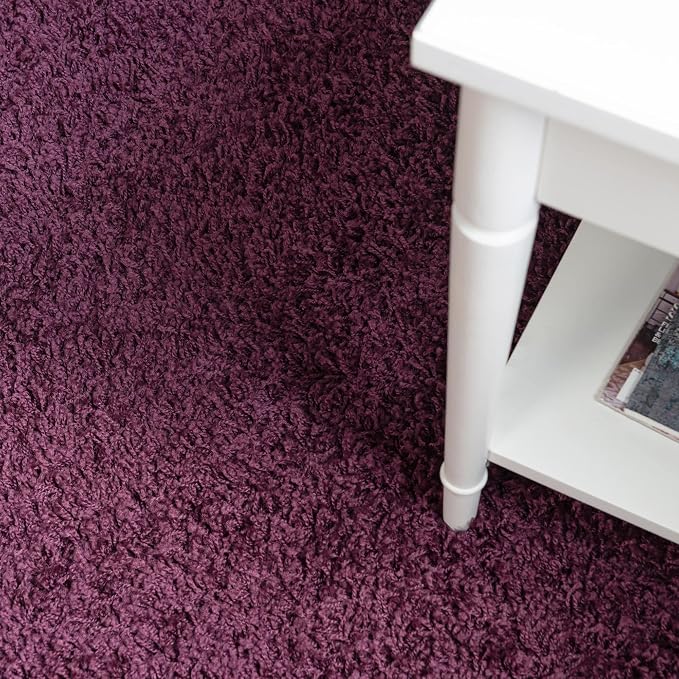 Unique Loom Solid Shag Collection Area Rug - Image 7