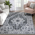 WILLSUN Washable Area Rugs, 4x6 Non-Slip Boho Large Area Rugs by Embracethewarmthofhome