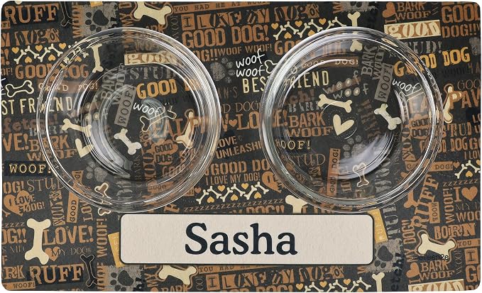 Drymate Personalized Pet Bowl Placemat, Custom Dog & Cat Food Feeding Mat - Image 2