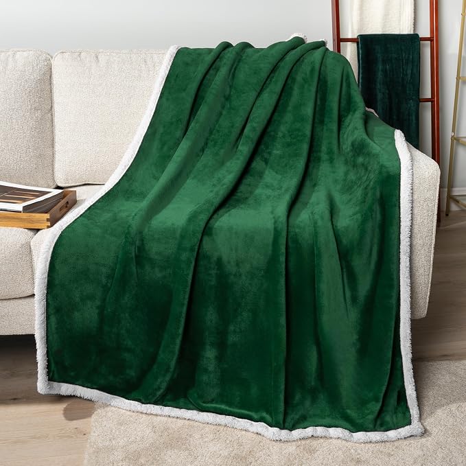 PAVILIA Sherpa Fleece Throw Blanket by PAVILIA