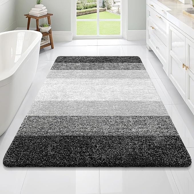 OLANLY Bathroom Rugs Mat 70x46, Extra Soft Absorbent Microfiber Bath Rugs by OLANLY
