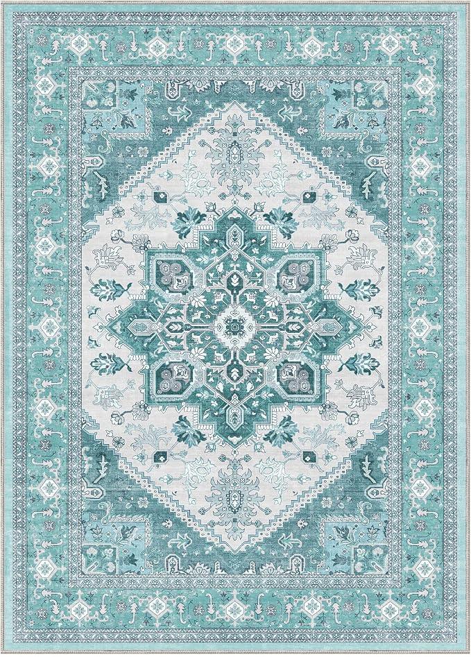 OPPODREAM Thin Area Rugs 4x6, Low-Pile Washable Rugs 4x6 - Image 9