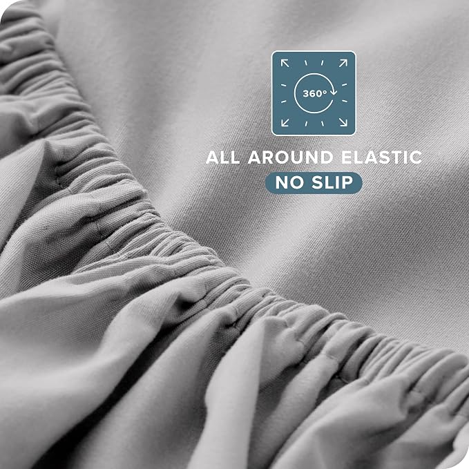 Bare Home Split Head Flex King Sheet Set - Image 7