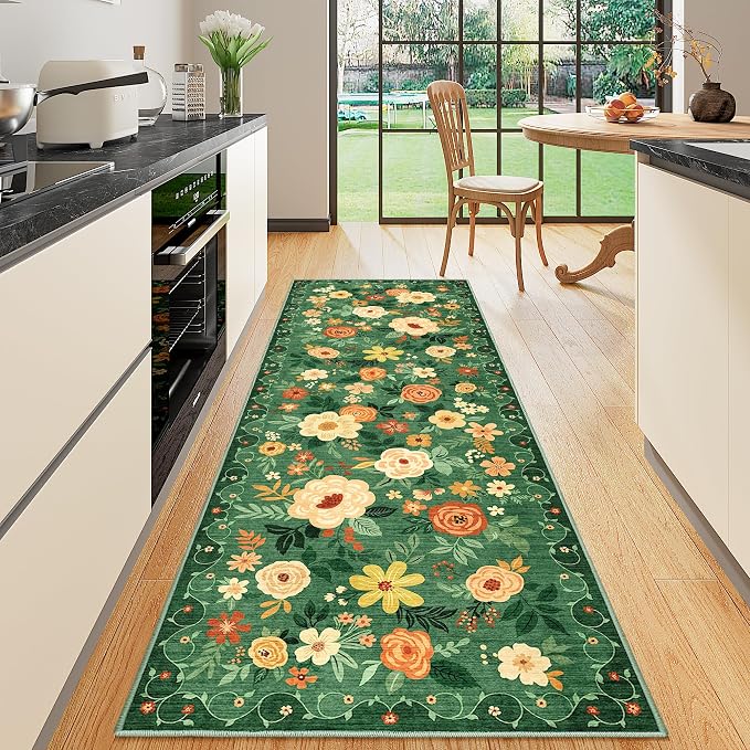 DUKINO Runner Rug, 2x10 Kitchen Hallway Carpet, Washable by DUKINO