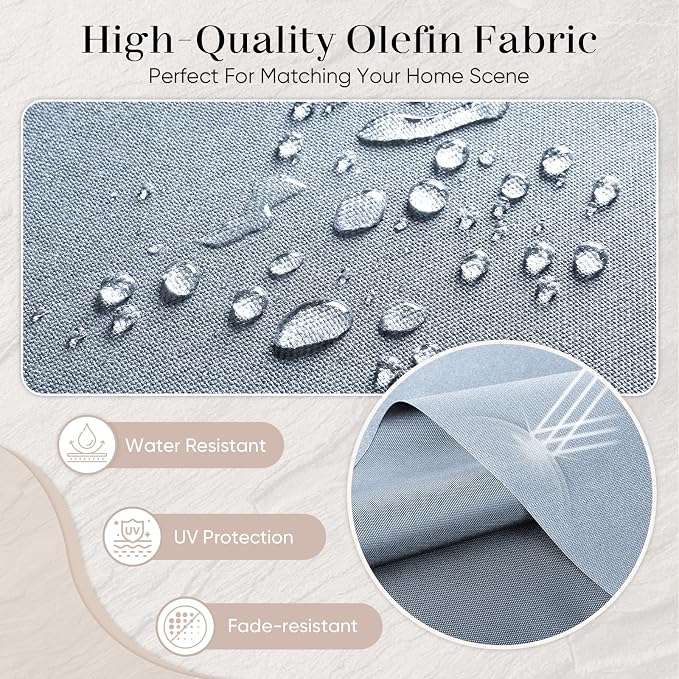 Luxury Outdoor Seat Cushion Set-24 x 24 x 6 Inch Outdoor Chair Cushions Set of 2 - Image 5