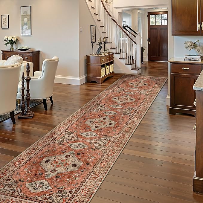 Tangsoo Boho Hallway Runner Rug 2.6x12 Washable Runner Rug - Image 6
