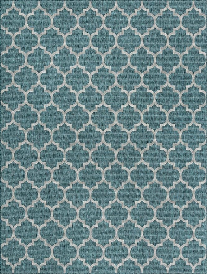 Unique Loom Outdoor Trellis Collection Area Rug - Image 3