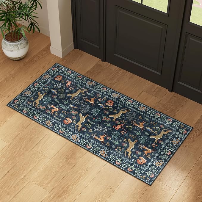 DUKINO 2x4 Rug for Hallway, Washable Kitchen Runner Rug - Image 2