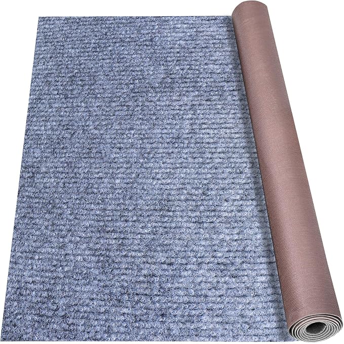 Marine Carpet, 6 FT x 14 FT Blue-Gray Indoor Outdoor Carpet 0.2" Thick Boat by Unknown