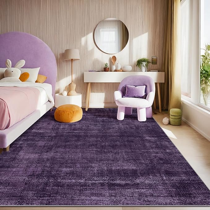 Kokia Abstract Area Rugs 9x12 Bedroom Washable Decor Low Pile Non-Slip - Image 9