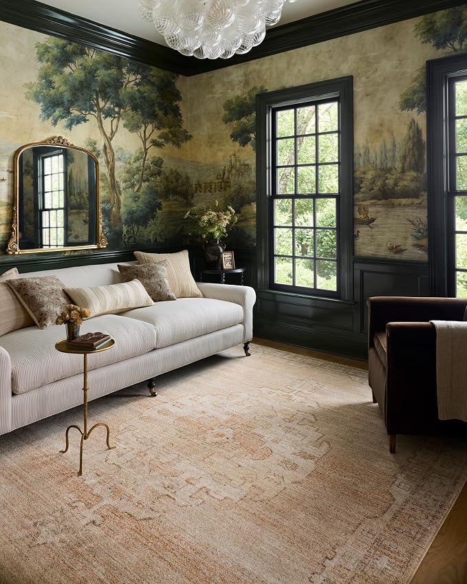Loloi Chris Loves Julia Palma Collection PLM-02 Spice/Natural 3'-6" x 5'-6" by Loloi