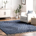 nuLOOM Risette Blue, Soft and Textured, High Traffic, Stain Resistant, Easy by nuLOOM