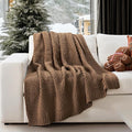 EVERGRACEHOME Chunky Chenille Knit Throw Blanket by EVERGRACEHOME