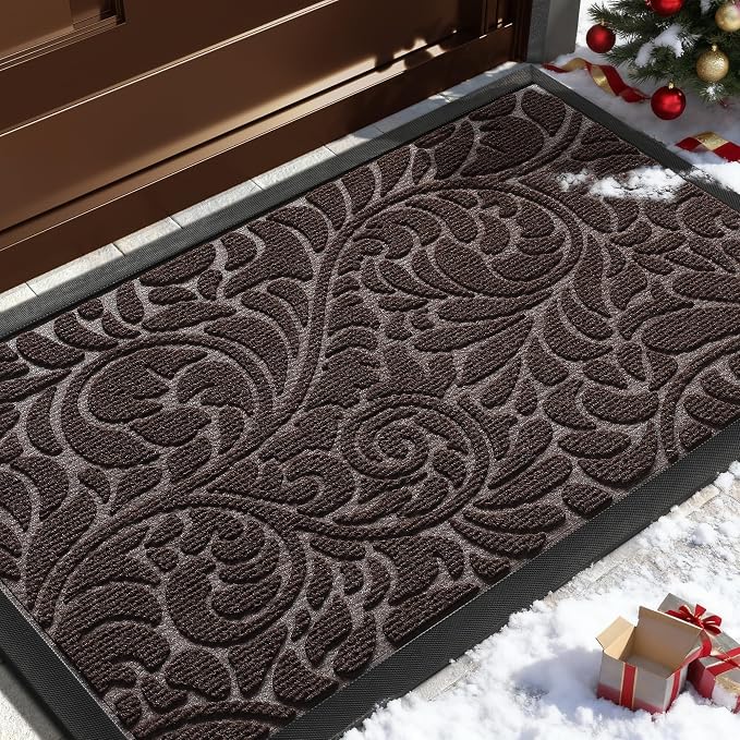 Yimobra Door Mat Outside Entrance 29.5x17, Waterproof Sturdy Outdoor Mats by Yimobra