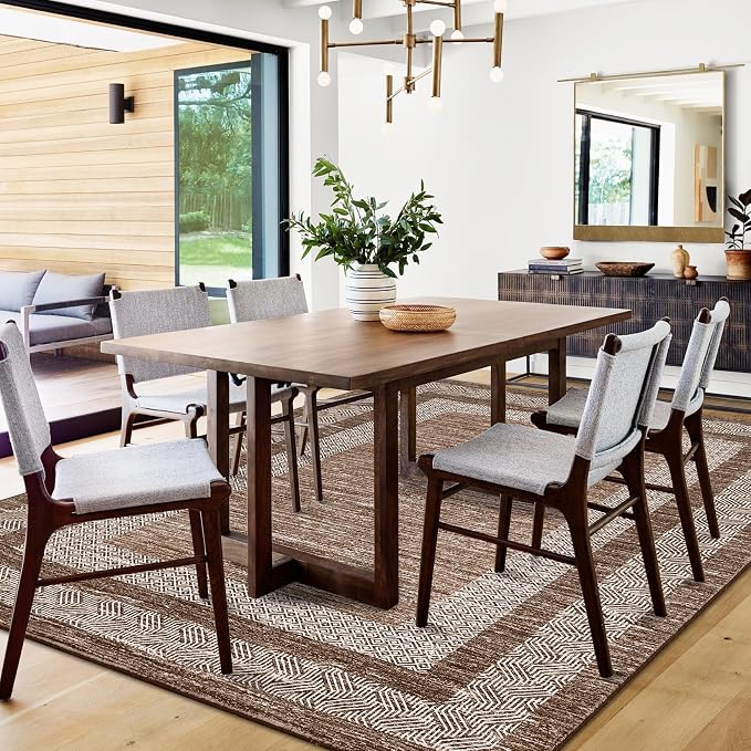 GarveeHome Modern Geometric Rug 4x6 Washable Rug - Image 8