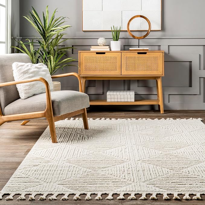 nuLOOM Kerry Cream, Soft and Cozy, High Traffic, Stain Resistant, Easy Clean - Image 7