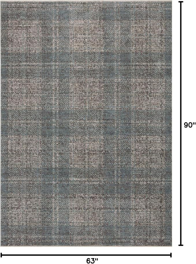Loloi Angela Rose Ember Collection EMB-09 Denim/Charcoal 5'-3" x 7'-6" Area Rug - Image 2