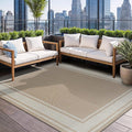 Beverly Rug Outdoor Rug 6x9 Modern Bordered Area Rugs by BeverlyRug