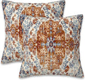 Ethnic Boho Throw Pillow Covers Set of 2 Rug Boho Style Ethnic Design Pillow by Naqiuli