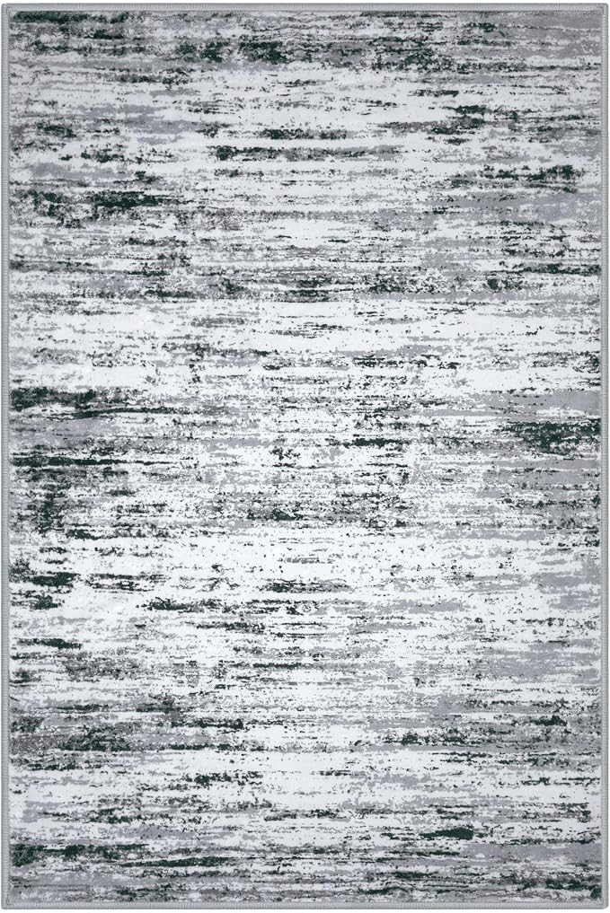 Modern Abstract Small Area Rug Indoor 3x5 Washable Rug Non-Slip Soft Entryway - Image 9