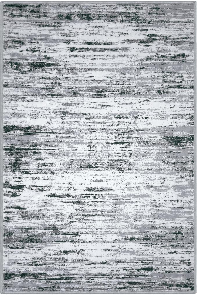 Modern Abstract Entryway Rug Indoor 2x3 Washable Rug Non-Slip Soft Small Area - Image 9