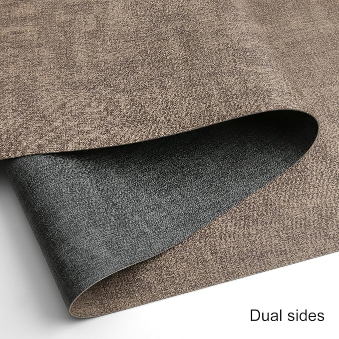 Table Runners 94 Inches Long, Dual-Sided Faux Leather Farmhouse Table Runner - Image 2