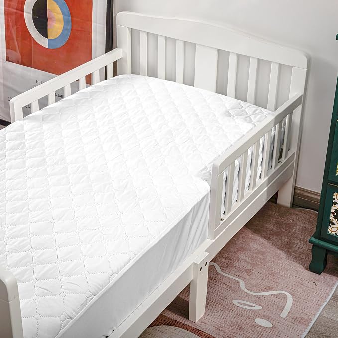 NTBAY 2 Pack Waterproof Mini Crib Mattress Protector, Quilted 24"x38" Fitted - Image 7