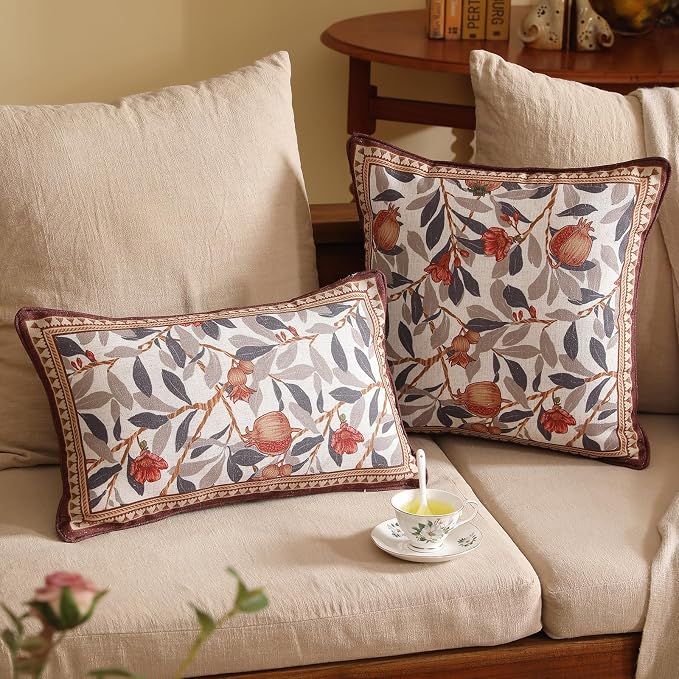 patdrea Designer Throw Pillow Covers Set of 2, Decorative Square Pillowcases - Image 6