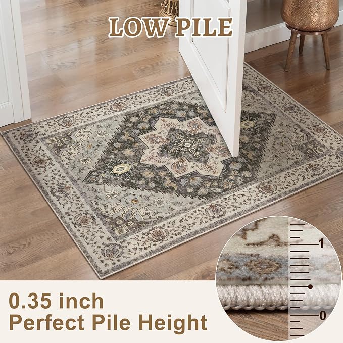 Tangsoo Hallway Runner Rug 2.6x14 Washable Runner Rug - Image 4