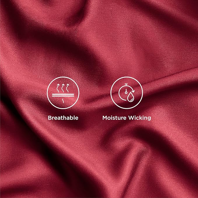 Bedsure Full Size Bed Sheets, Cooling Sheets, Rayon Derived from Bamboo - Image 4