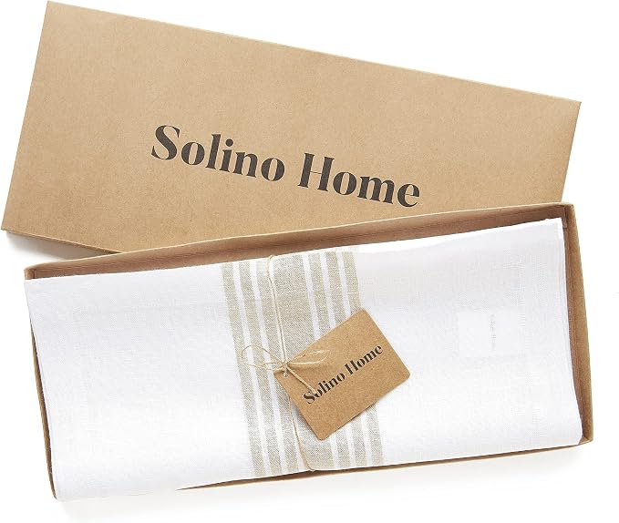 Solino Home Stripe Linen Table Runner 156 Inches Long - Image 6