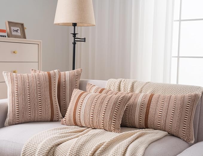 Boho Lumbar Pillow Covers 14x36 Long, Farmhouse Decorative Couch Pillow Cases - Image 6