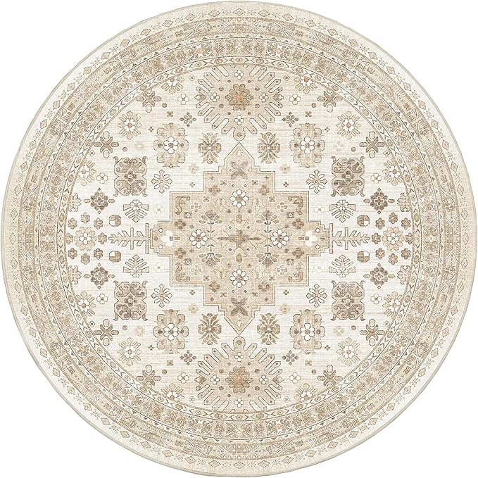 zesthome Washable Round Area Rugs - Image 2