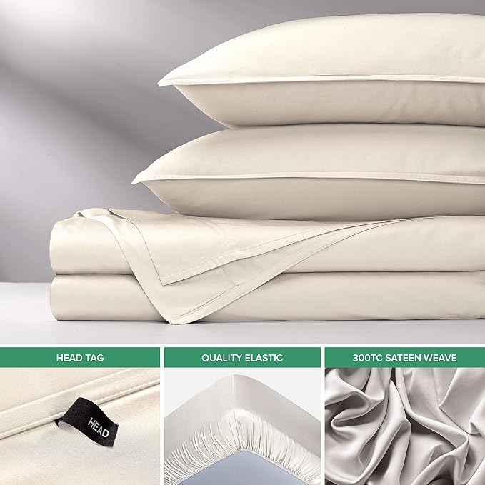 Pure Bamboo King Sheets, Genuine 100% Organic Viscose Derived from Bamboo Bed - Image 6