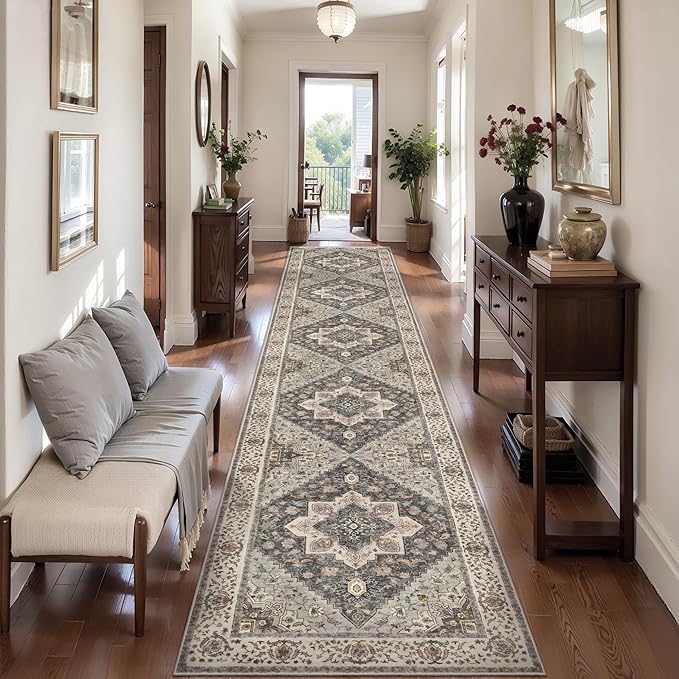 Tangsoo Hallway Runner Rug 2.6x14 Washable Runner Rug by Tangsoo