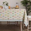 Encasa XO Rectangular 56"x72" Tablecloth | Water-Repellent Polyester Dining by EncasaXO